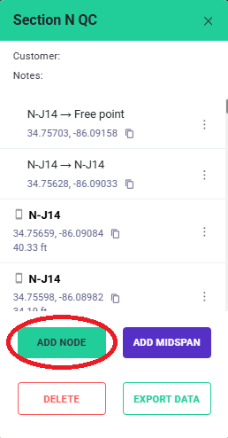 Add node button
