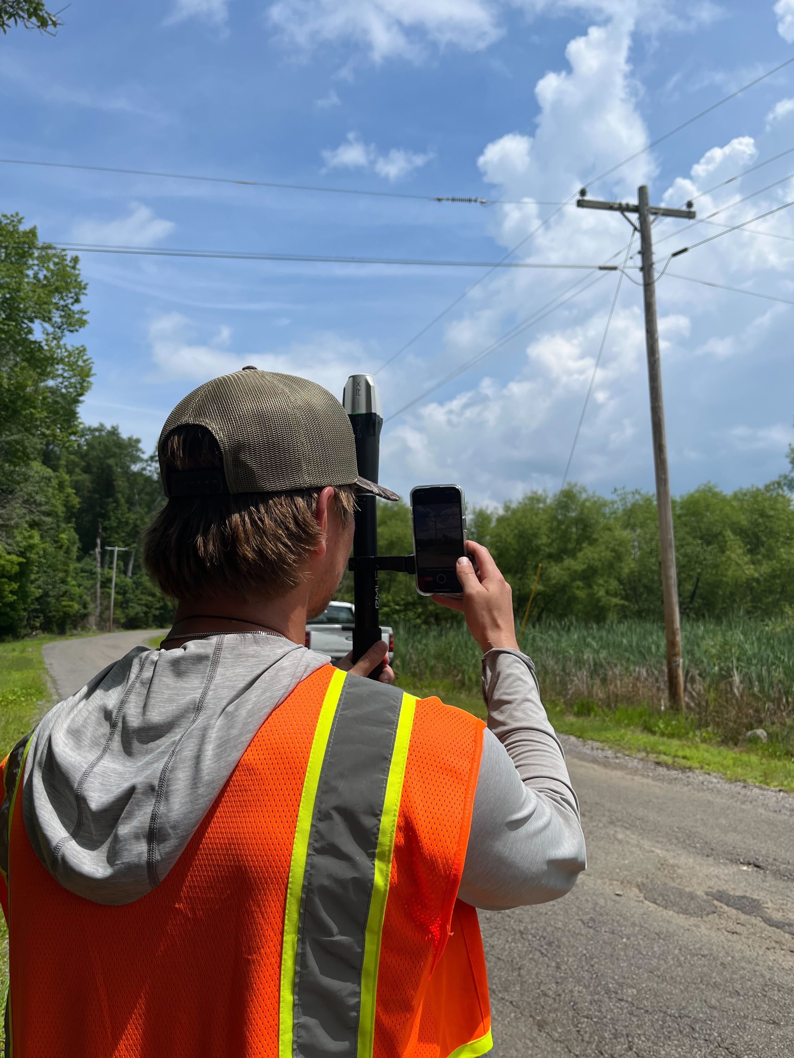 Surveyor in the field